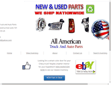Tablet Screenshot of allamericantruckandautoparts.com